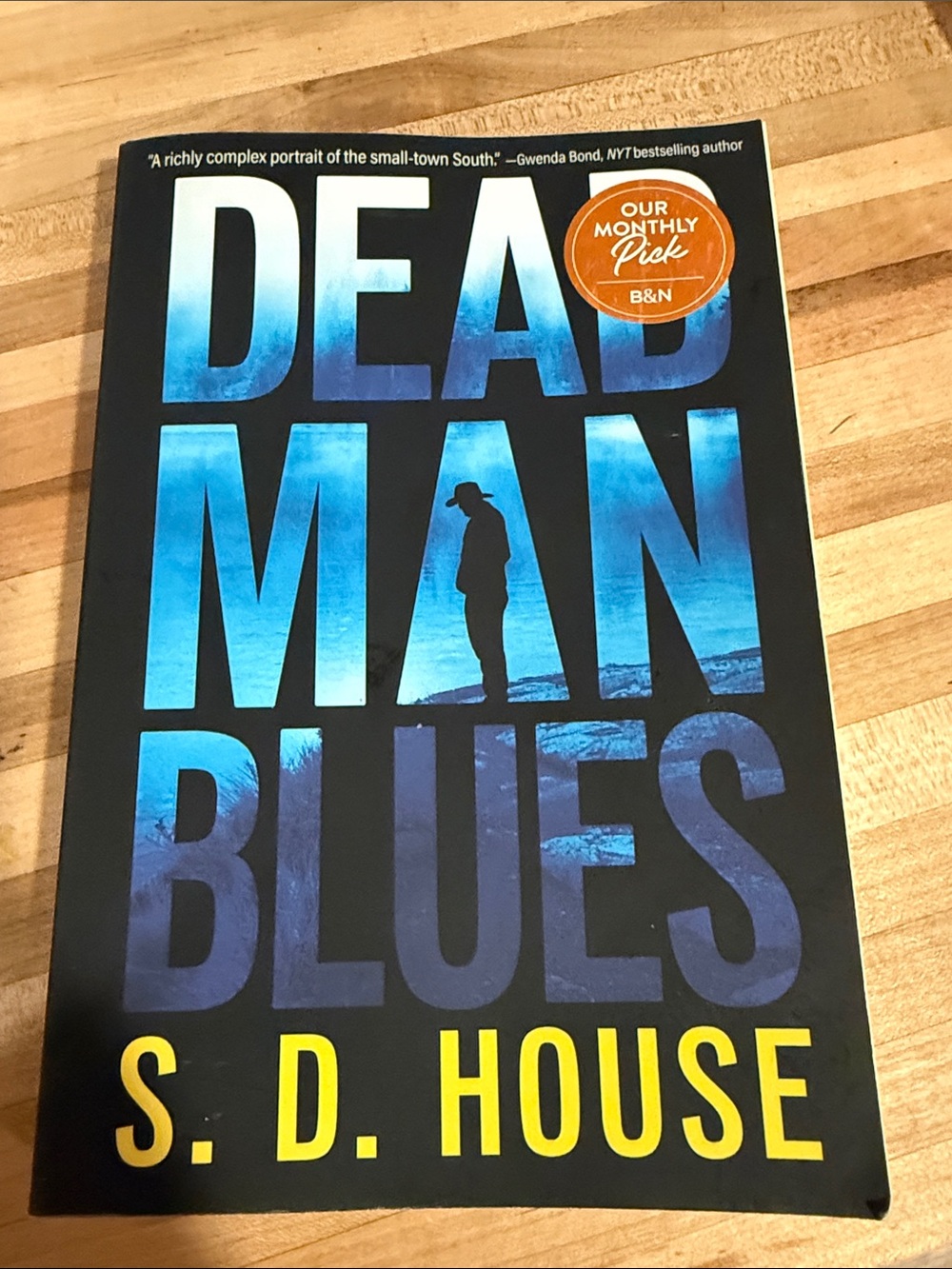 Barnes & Noble Black Cover with Blue Gradient 'Dead Man Blues'